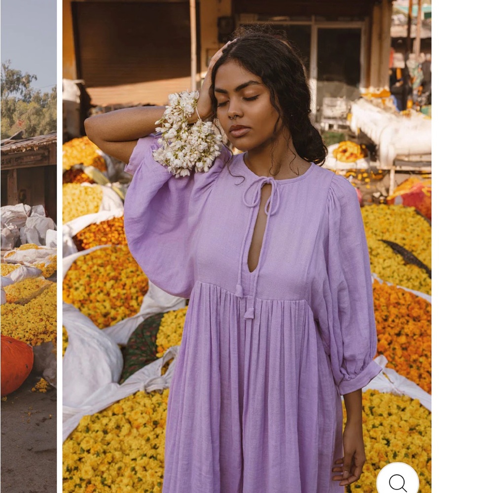 Daughters of India Kyra midi in lilac